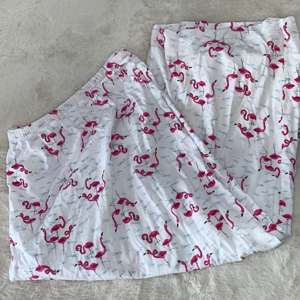 3X Hue Flamingo pajama pants Capris